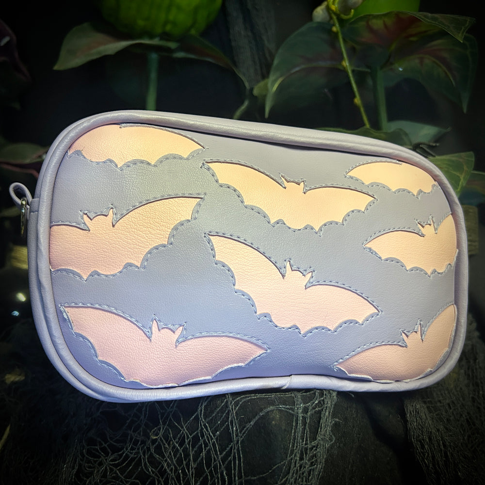 Bat Cutout Bag In Lavender (Made to Order)