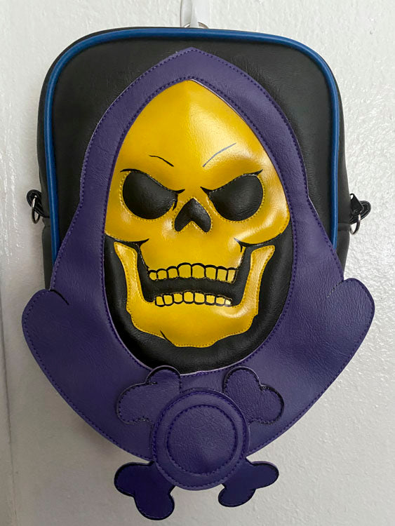 
            
                Load image into Gallery viewer, Skeletor Glow in the dark Messenger Bag and Backpack (Pre Order)
            
        